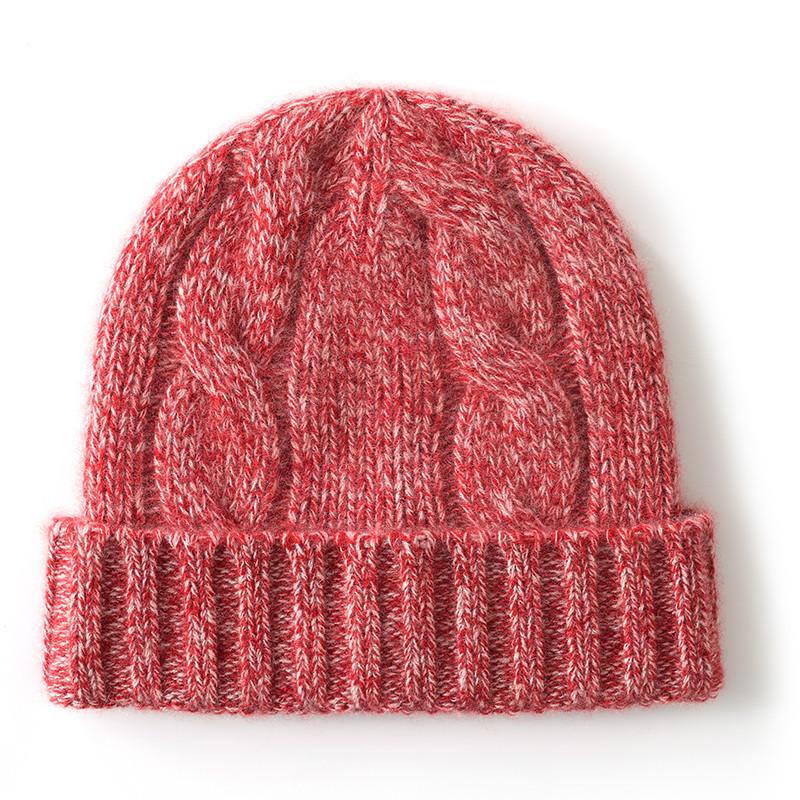 Cashmere hats winter thickened men's and women's cashmere hats knitted bald hats cold hats autumn and winter Japan and Korea