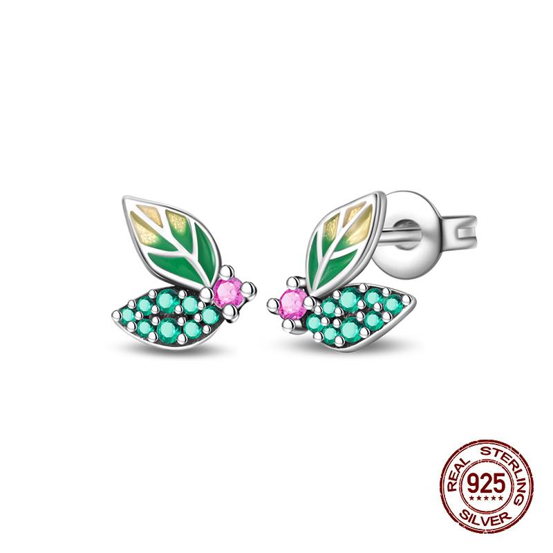 Серьги-гвоздики для женщин Медь Разноцветная Ракушка Морская звезда Сверкающая Бабочка Роскошные Изысканные Ювелирные Изделия Серьги для Девочек