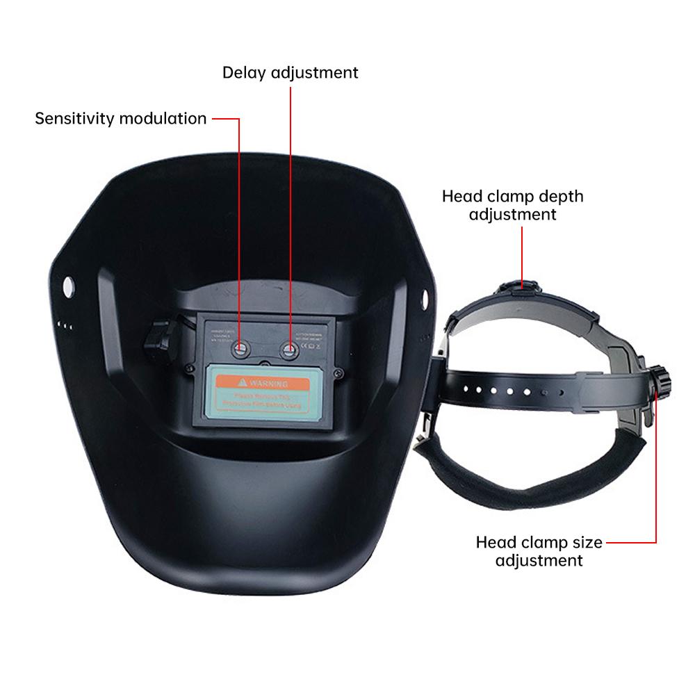 Сварочная маска Сварочный шлем с автоматическим затемнением, работающий на солнечной энергии Автоматическое затемнение Защита от бликов, ударов, брызг, ультрафиолетового и инфракрасного излучения