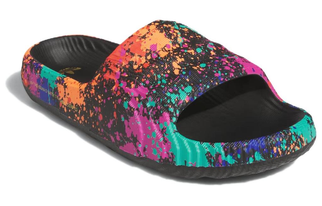 adidas Шлепанцы Adilette 22 'Черные брызги краски' IF1438