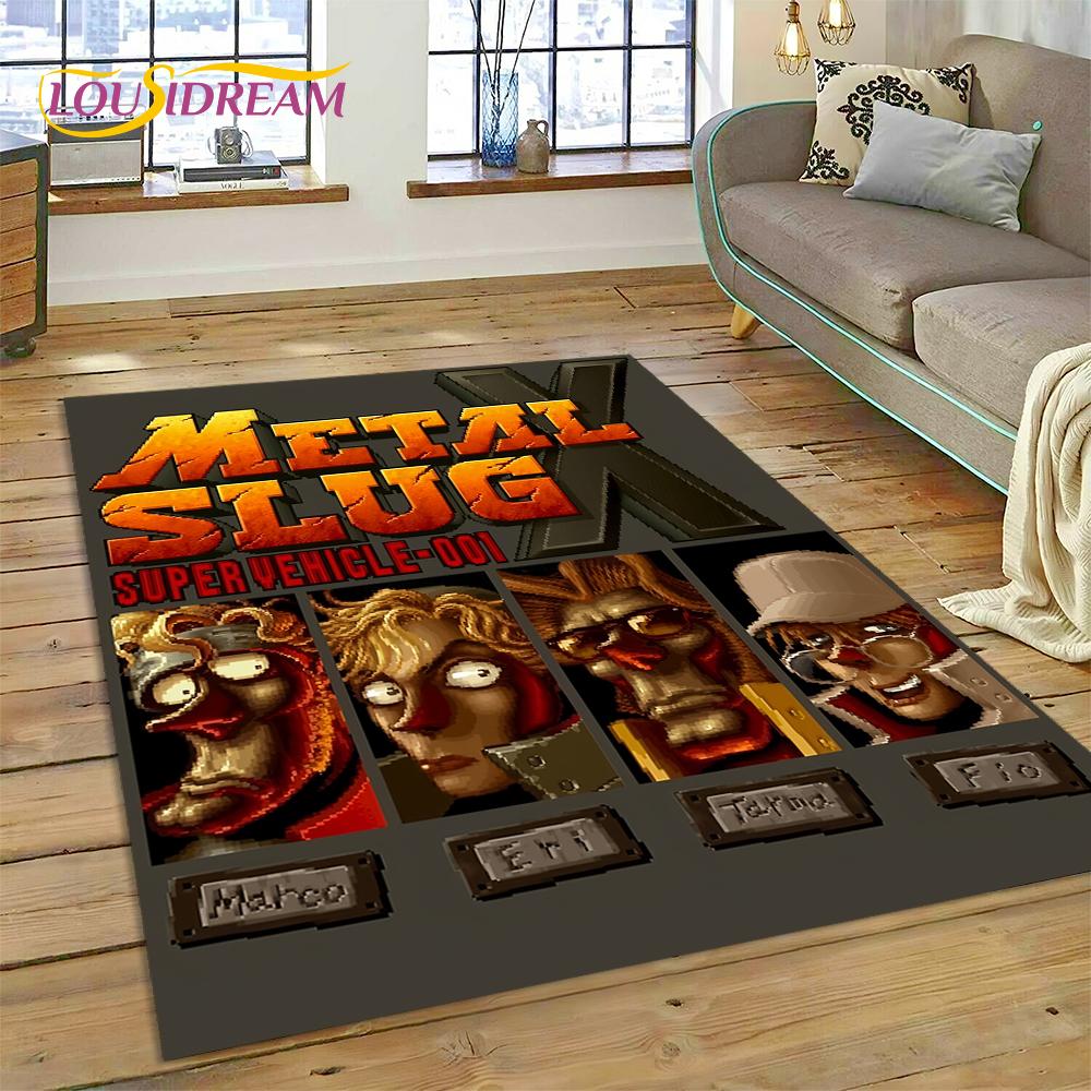 Metal Slug Ретро-игра Мультяшный Индивидуальный Ковер Коврик для Спальни Гостиной Домашний Декор Дивана, Большой Декоративный Коврик для Игр Детей