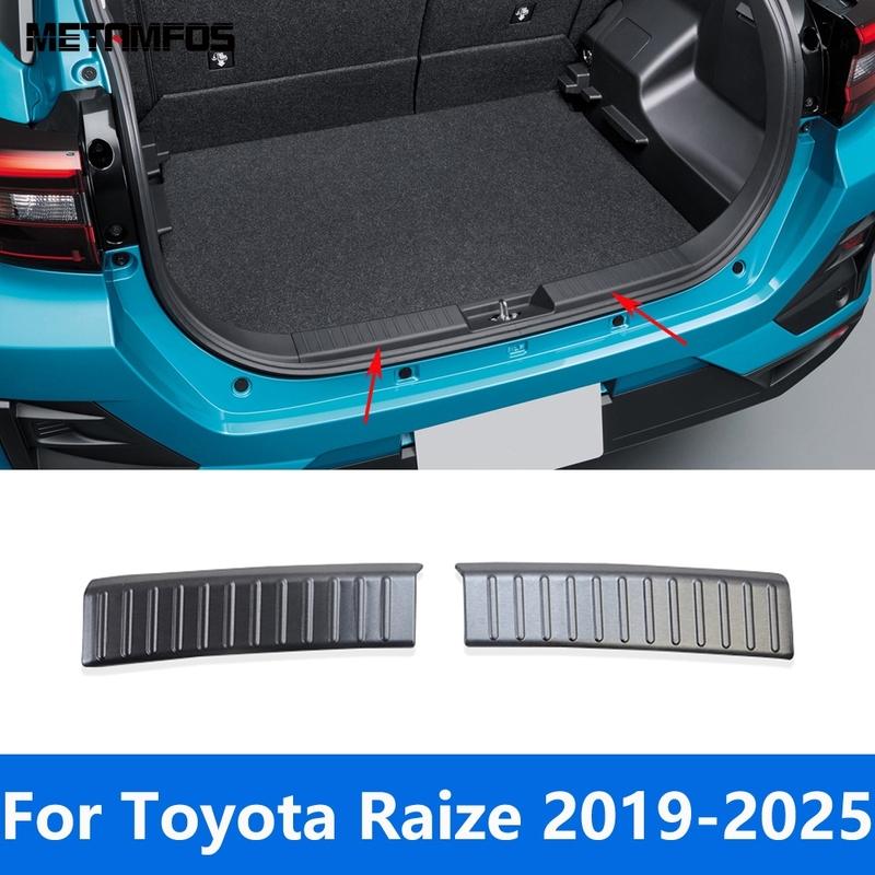 Для Toyota Raize -2024 2025 Внутренние Задние Багажника Бампера Порога Дверной Порог Защитная Пластина От Царапин Аксессуары Стайлинг Автомобиля