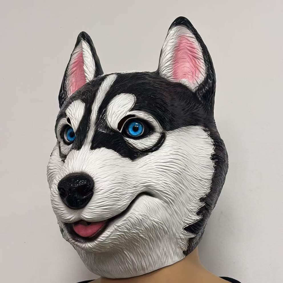 New Husky Headgear for Halloween cosplay Funny animal headgear featuring a Husky Party costume ideas
