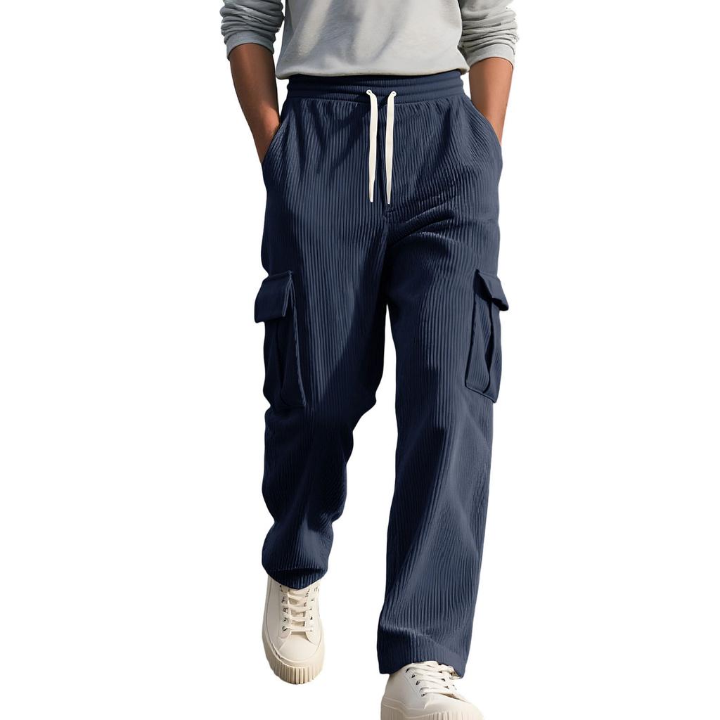 Мужские Уличные Повседневные Свободные Многокарманные Рабочая одежда Спортивные Брюки