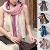 Women Scarf Autumn Winter Tie-Dye Scarf Soft Smooth Texture All-Weather Shawl Versatile Outdoor Accessory