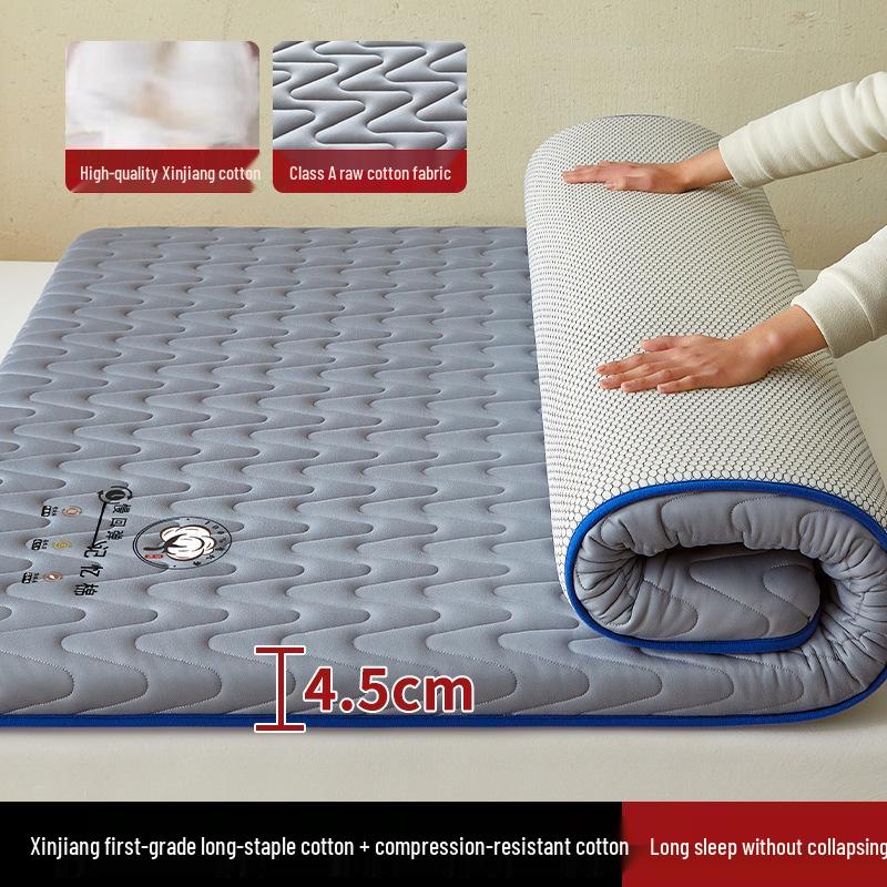 Хлопковый матрас из Синьцзяна: Мягкий наматрасник-футон для общежития или дома