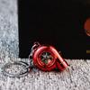Electric Mini Turbo Turbocharger Keychain Spinning Turbine Key Chain Pendants