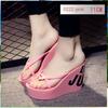 Fashion Summer Beautiful Ladies Super High-Heeled Platform Flip-Flops11cm Beach Shoes Wedding Slippers Women Luxury Heels Slippers