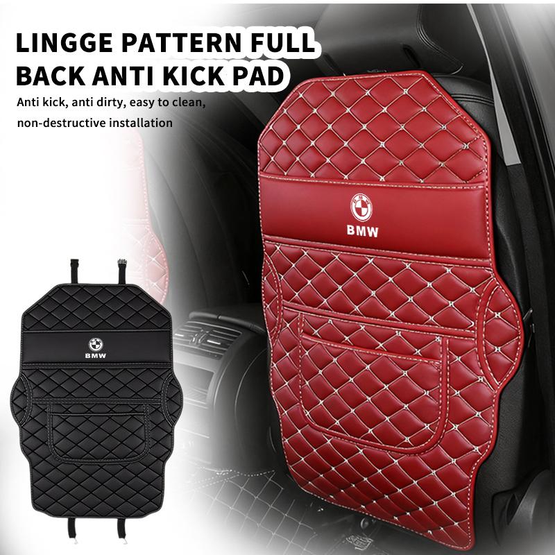 HMAO6 Universal Car Seat Back Anti Kick Mat Storage Bag Protector Pad For BMW M Sport M2 M3 M4 M5 M6 E46 E90 E60 F10 F20 E87 X3 X6