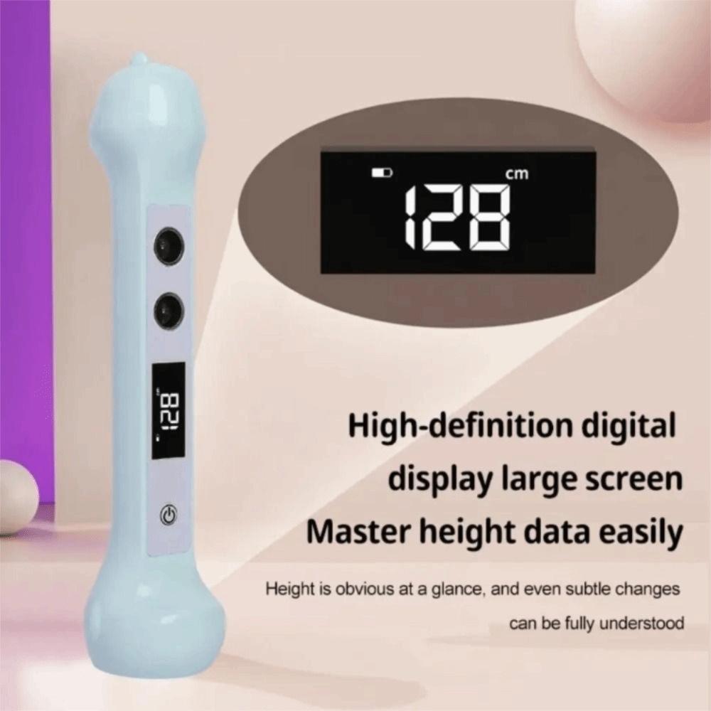 LED Display Lightweight Stadiometer Portable Accurate Ultrasonic Height Meter Digital Display Handheld Digital Height Ruler For