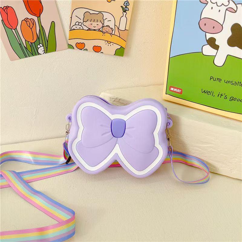 Очаровательный мультяшный силиконовый кошелек для монет в виде кролика и сумочка через плечо для маленькой девочки