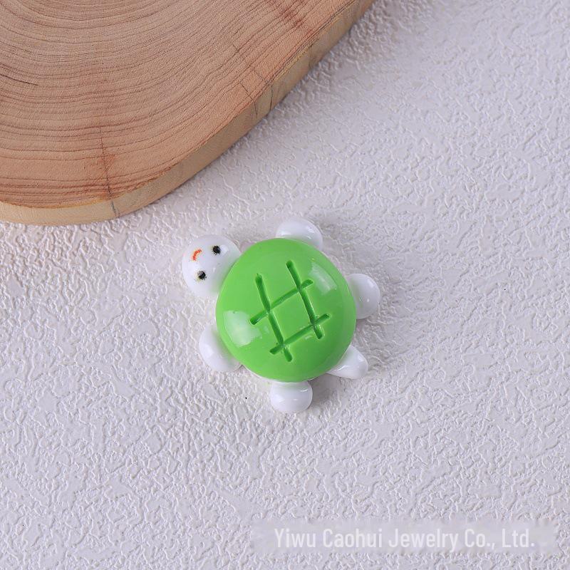 Светящаяся маленькая черепашка DIY брелок из смолы кулон ювелирные изделия аксессуар пара