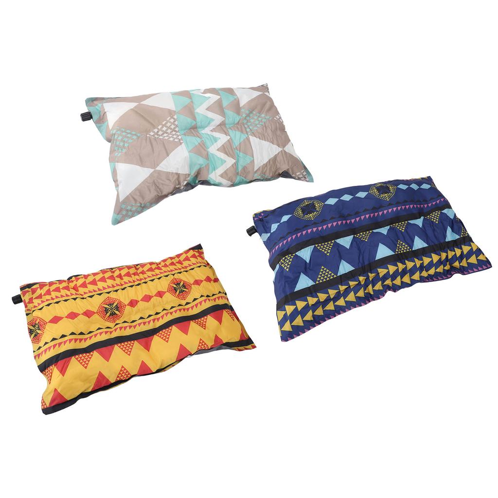 Надувная подушка для кемпинга, ПВХ, сжимаемая, легкая, красочная, автоматическая надувная подушка для трава