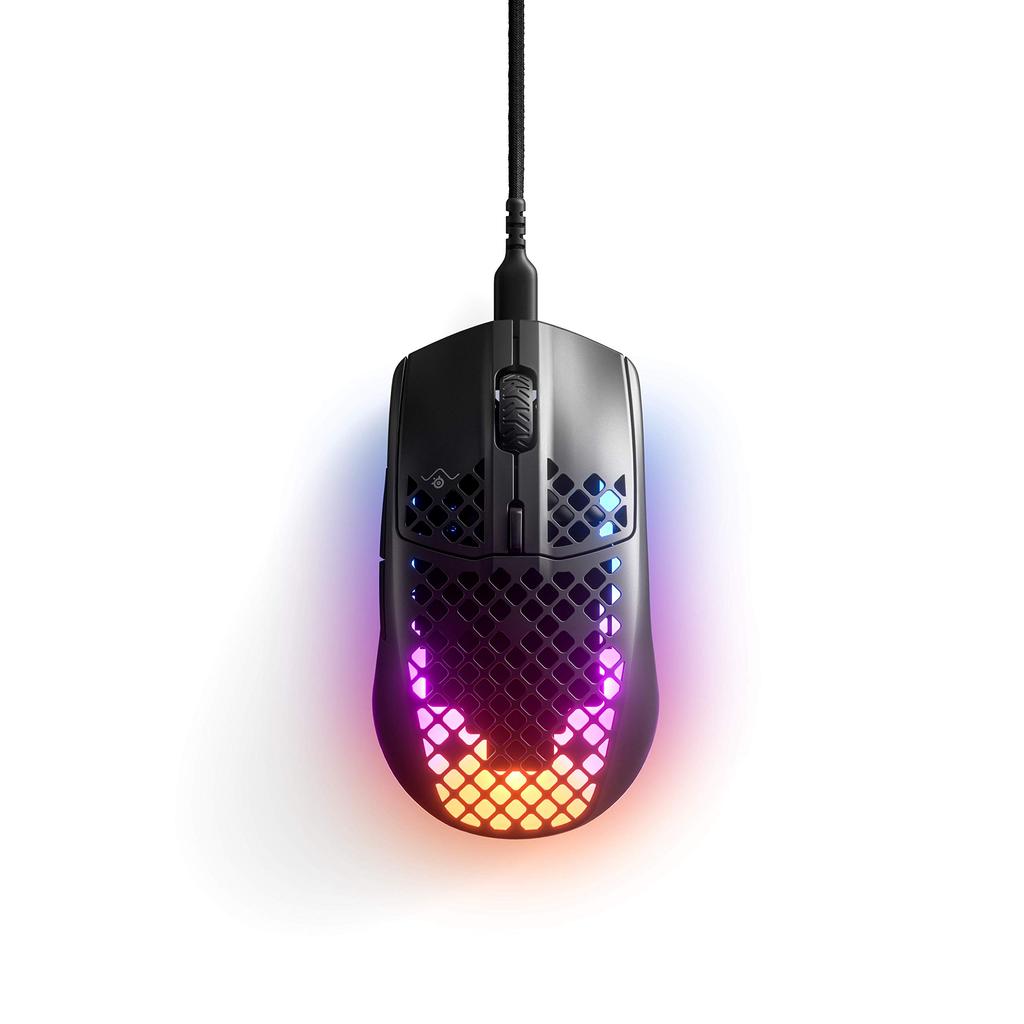Сверхлегкая игровая мышь SteelSeries Aerox 3 с оптическим датчиком CPI TrueMove Core. Сверхлегкая водонепроницаемая конструкция. Универсальная - - 8500 - - Подключение по USB-C.
