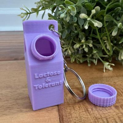 Yousheng 1/2 шт., держатель для таблеток, переносящих лактозу и таблетки, брелок, компактная коробка, дизайн коробки для молока, брелок, рюкзаки, кошельки, аксессуары