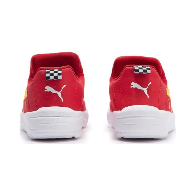 Puma Scuderia Ferrari Shock Absorbing Kids Casual Shoes Racing Red Kids Sneakers 308234-02
