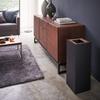 Yamazaki Industrial Trash Can Square Long Brown Approx. W22XD22XH60cm RIN Trash Can Dust Box Slim 4530