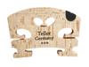 Teller Violin Bridge Easy Setting Piece with File Genuine Product Three Star Pre-cut (4/4, Grade/U Inlay)