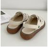 Casual Simple Baotou Thick Bottom Sandals Women's Summer White Hundred Roman Shoes