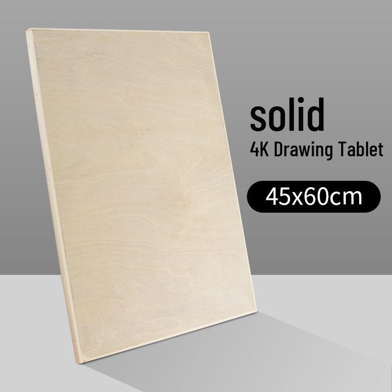 Ultra-Thin 4K Solid Core Solid Wood Drawing Board with Inlaid Edge - Perfect for Art Students and Sketching
