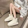 Женские зимние ботинки, зимние теплые плюшевые ботинки, непромокаемые тапочки, повседневная обувь на плоской подошве, зимние модные стильные ботильоны