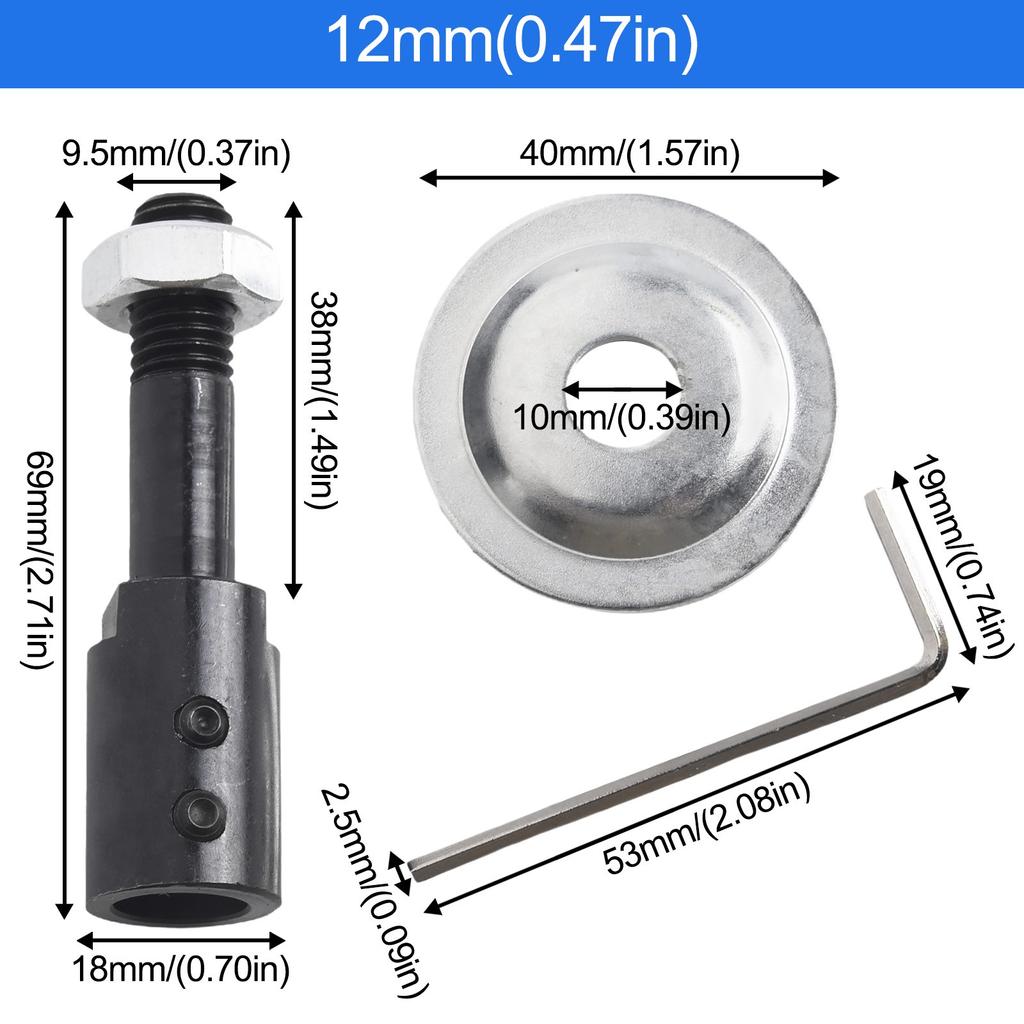 1 комплект адаптера шпинделя вал 5-16 мм двигатель для шлифовки полировки