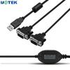 UOTEK USB на 2 порта RS-232 Конвертер Промышленный USB2.0 Кабель DB9 Оплетка Экранирование Компьютерный Адаптер UT-8812