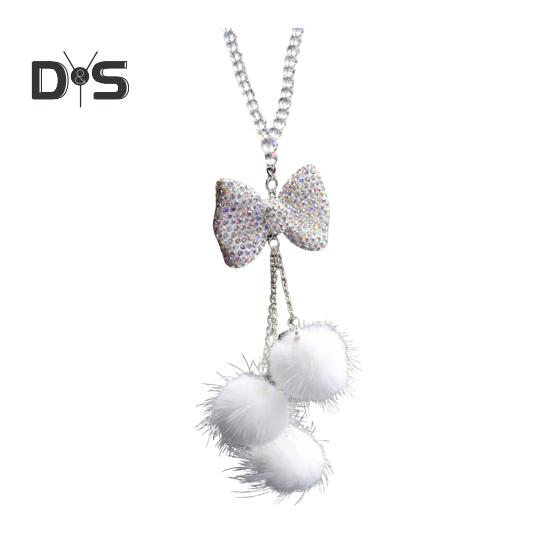 Автомобильная подвеска, сверкающий горный хрусталь, подвесное украшение со шнурком, легкое вешание, зеркало заднего вида, искусственное украшение из кристаллов