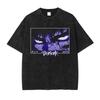 Washed Anime Kenpuu Denki Arrival Mens Clothes Tee Shirt Homme Graphic T-Shirts Men Tshirt for Men Ropa Hombre