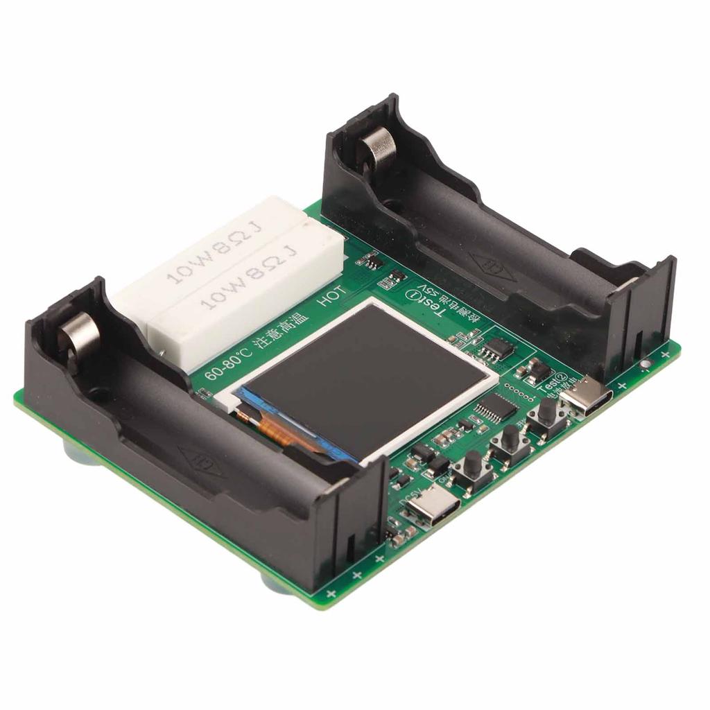 Тестер внутреннего сопротивления аккумулятора 1,77-дюймовый ЖК-дисплей, режимы, регулируемая емкость литиевой батареи 18650