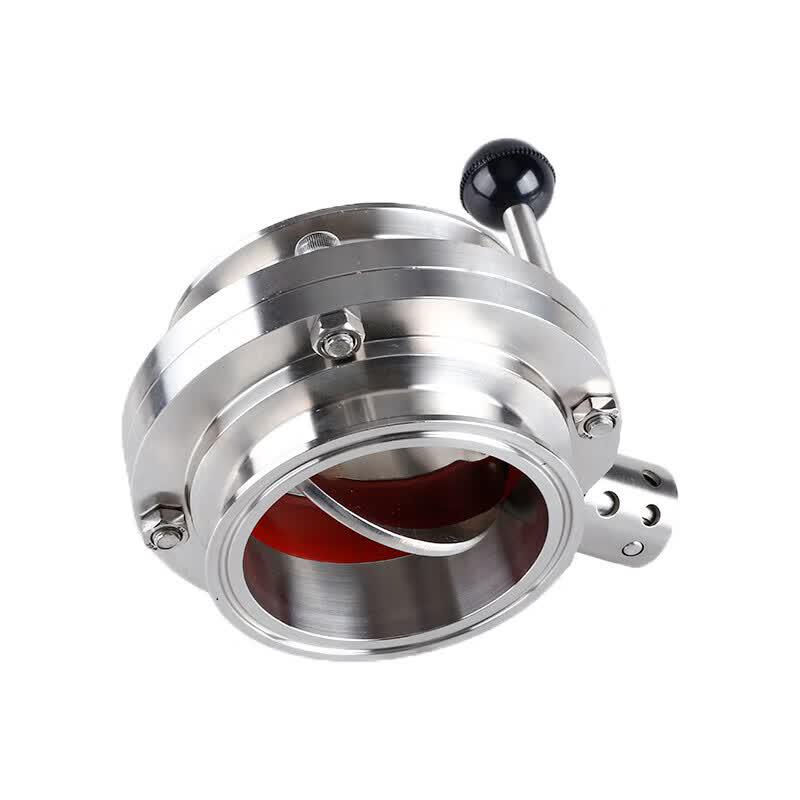 Manual Stainless Steel Hygienic Quick-Clamp Butterfly Valve