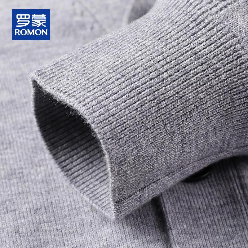 ROMON Мужской вязаный кардиган с V-образным вырезом