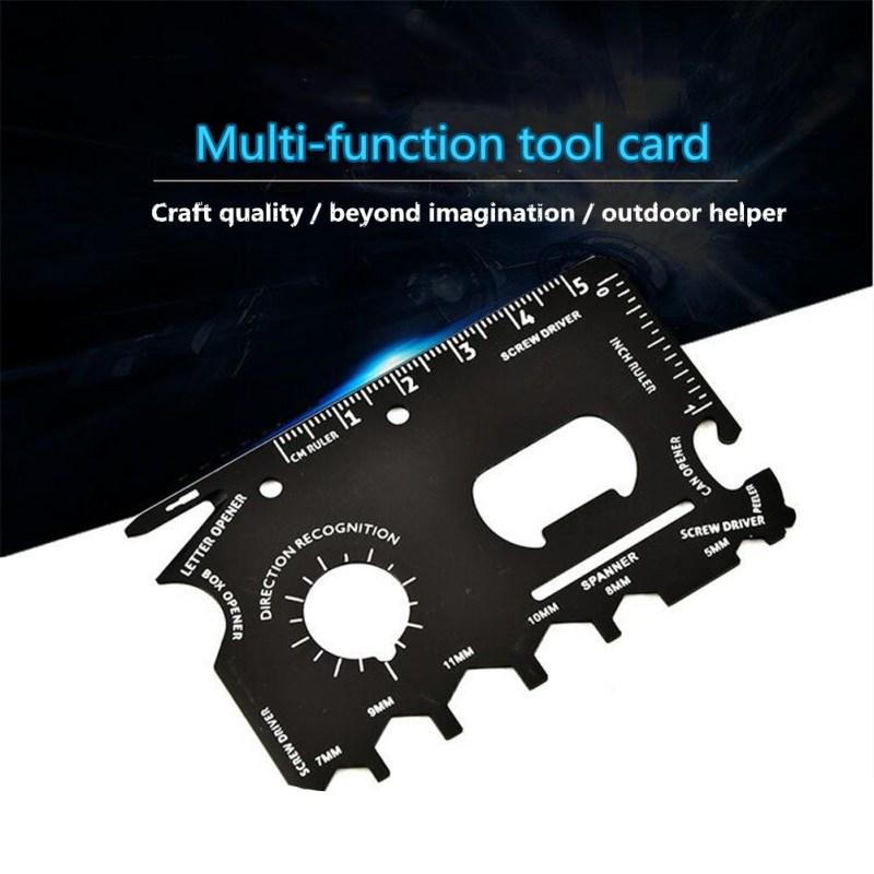 Практичный карманный нож для выживания с несколькими кредитными картами 11 в 1, инструменты для кемпинга на открытом воздухе