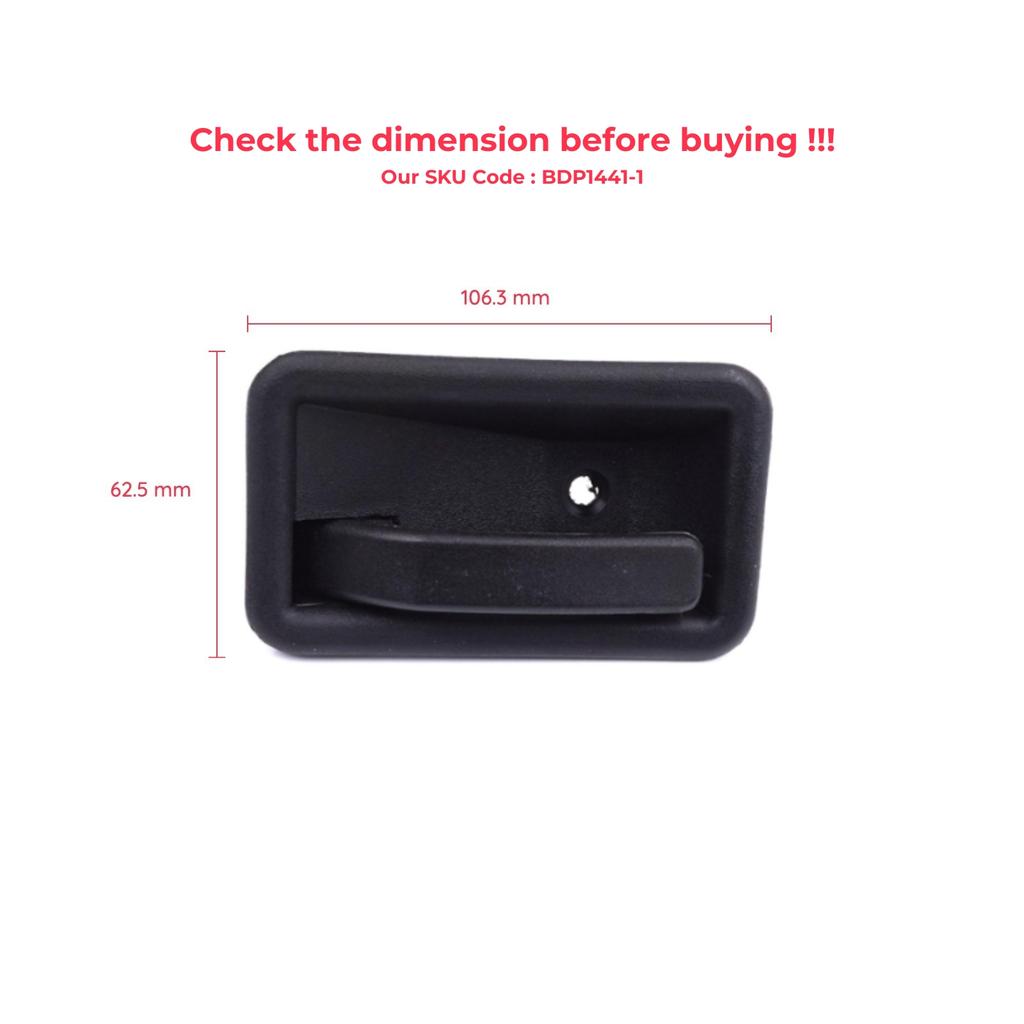 BDP1441-1 Передняя или задняя левая внутренняя ручка открывания двери черная для Renault 19 Phase 2 1992-2000 Clio MK1 1990-1999 7700813585 