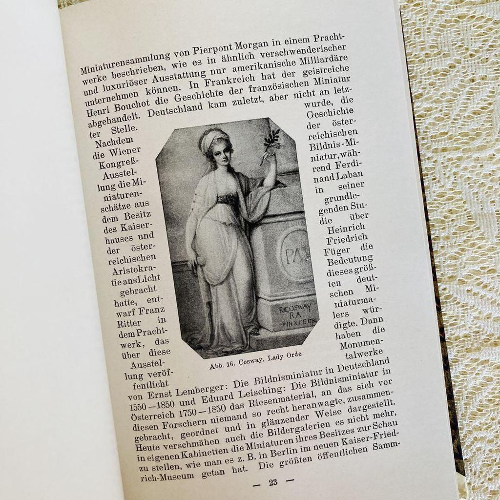 [USED] Foreign books, old books, beautiful German antique books, miniature, silhouette paintings