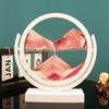 3D Rotatable Flowing Sand Painting Art Picture Round Glass Deep Sea Quicksand Hourglass Modern Home Decoration Colour Ornaments