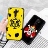 Черный чехол для Xiaomi Redmi 13C Note 9 iPhone XR 7 8 14 15 11 12 13 X XS Pro Max Samsung A25 S23 S24 FE Ultra Plus One Piece Pirate Flags