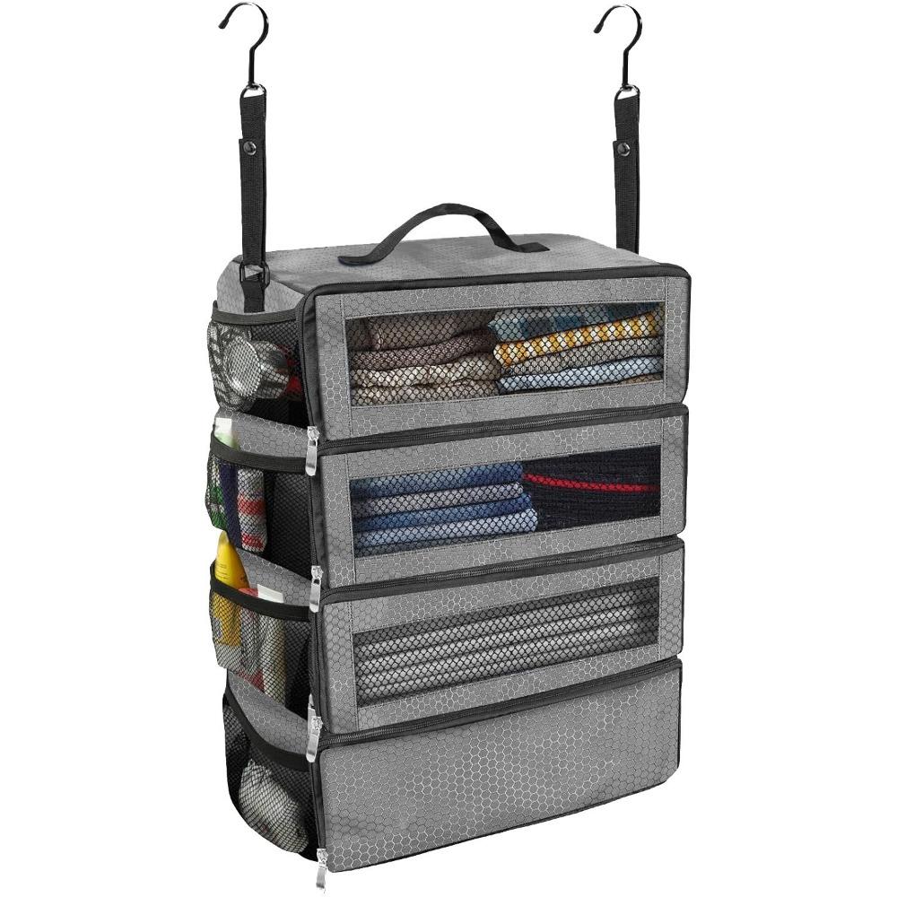 Multi-Layer Foldable Clothes Storage Bag Large Capacity Waterproof Travel Clothes Organizer Portable Multifunctional