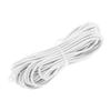 Abrasion Resistant 3mm Heavy Duty Durable Rubber Core Polyester Elastic Rope Bungee Rope Shock Cord 9 Sizes 10m - White,