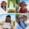 Bee Bug Insect Bee Protection Face Protector Mesh Hat Fishing Cap Head Net Mosquito Hat