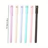 School Season 10pcs 0.5mm Creative Stationery Pen Cap Cat Gel Pen Cute Cartoon Tail Cat Learning Office Water-based Pen Signature Pen