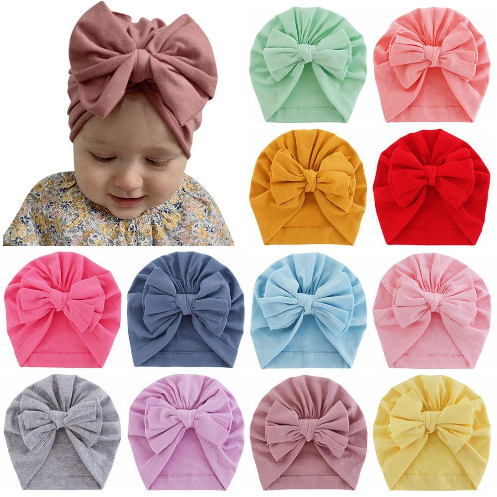 Мягкий бантик Индийские шапочки Головные повязки Детская шапка-тюрбан Шапочки для младенцев Повязка на голову с узлом