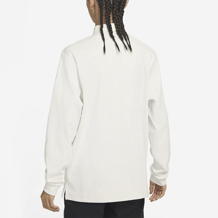 Nike Однотонная рубашка поло мужская белая DQ5222-030