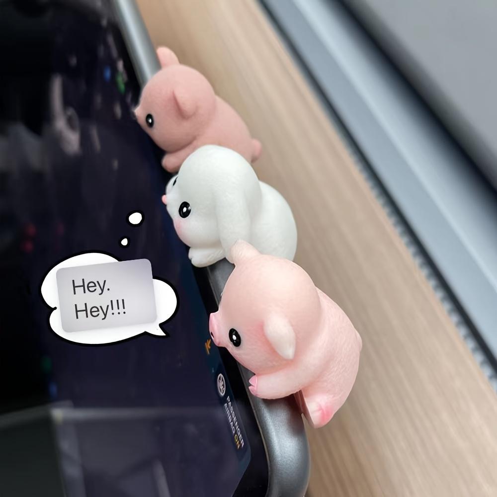 1 шт. 3D мультяшная фигурка животного, смола, декор для стола и приборной панели, милая миниатюрная коллекция офисных украшений, неэлектрический настольный аксессуар