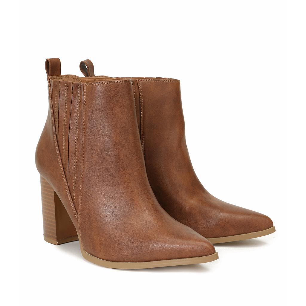 Новые сапоги больших размеров, остроносые, на высоком каблуке, низкие ботильоны, универсальные, изящные, из искусственной кожи, ботинки челси для женщин