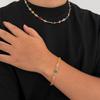 Hip-Hop Niche Colorful Pentagram Crystal Necklace for Men High-End Niche Collarbone Chain Men's Jewelry