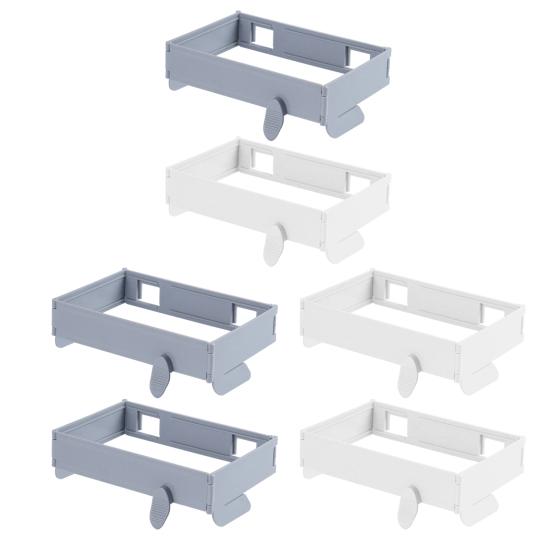 Yousheng 2Pcs Foldable Trash Bag Holder Large Opening Design Snap Fastening Space Saving Foldable Garbage Rack