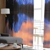 Sunset Park Lake Mountain Tulle Curtains for Bedroom Hall Living Room Decor Chiffon Curtain for Balcony Kitchen Home Drapes