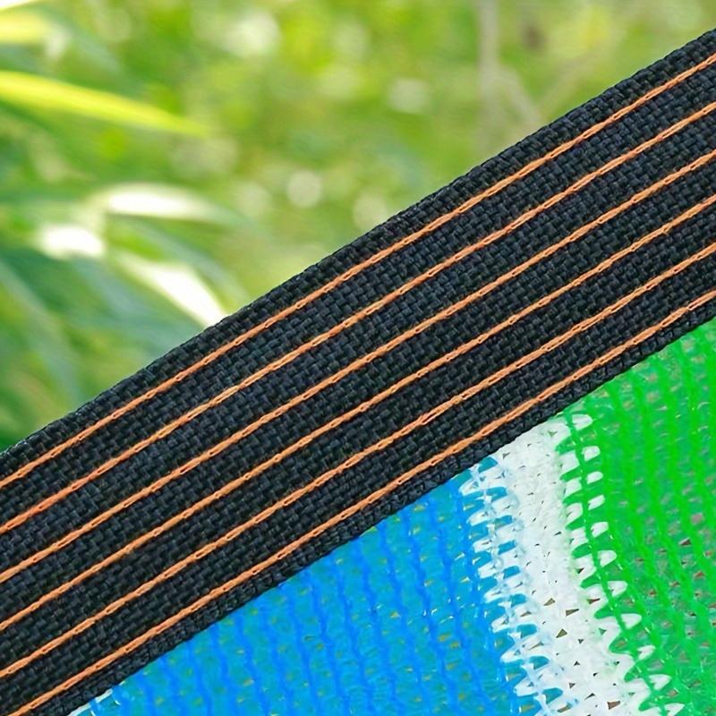 Цветная полосатая пластиковая солнцезащитная сетка высокой плотности для наружного охлаждения и затенения