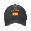 ESPANA Флаг Испании Высококачественная Унисекс Женская Бейсболка Потертые Джинсовые Кепки Шляпа Винтажная Для Уличных Тренировок Головной Убор